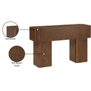 Meridian Oakmont Brown Console Table IMAGE 7