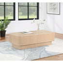 Meridian Oakmont Natural Coffee Table IMAGE 2