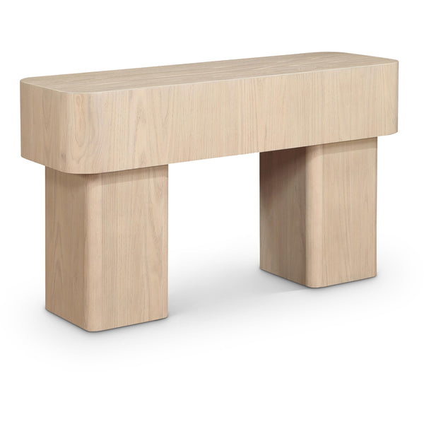 Meridian Oakmont Natural Console Table IMAGE 1