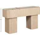 Meridian Oakmont Natural Console Table IMAGE 6