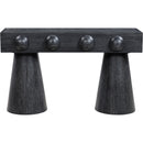 Meridian Bracciano Black Oak Veneer Console Table IMAGE 3