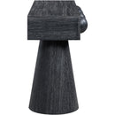 Meridian Bracciano Black Oak Veneer Console Table IMAGE 4