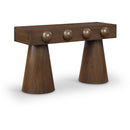 Meridian Bracciano Brown Oak Veneer Console Table IMAGE 1
