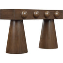 Meridian Bracciano Brown Oak Veneer Console Table IMAGE 7