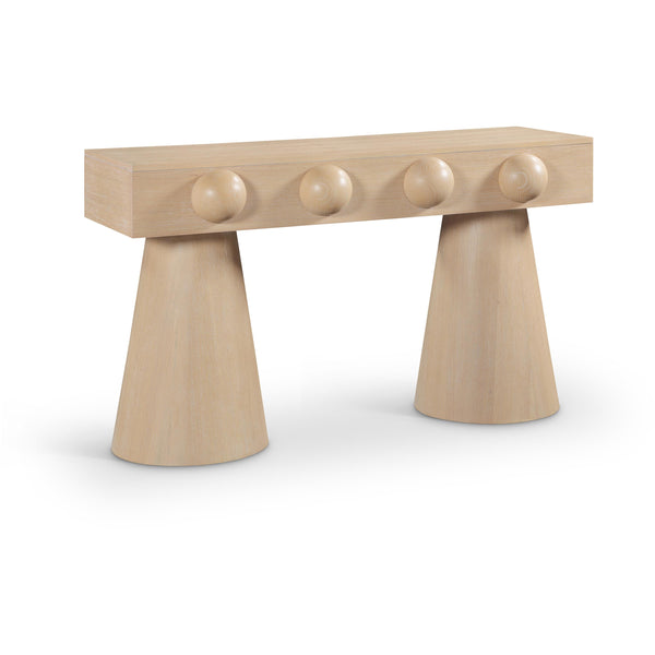 Meridian Bracciano Natural Oak Veneer Console Table IMAGE 1