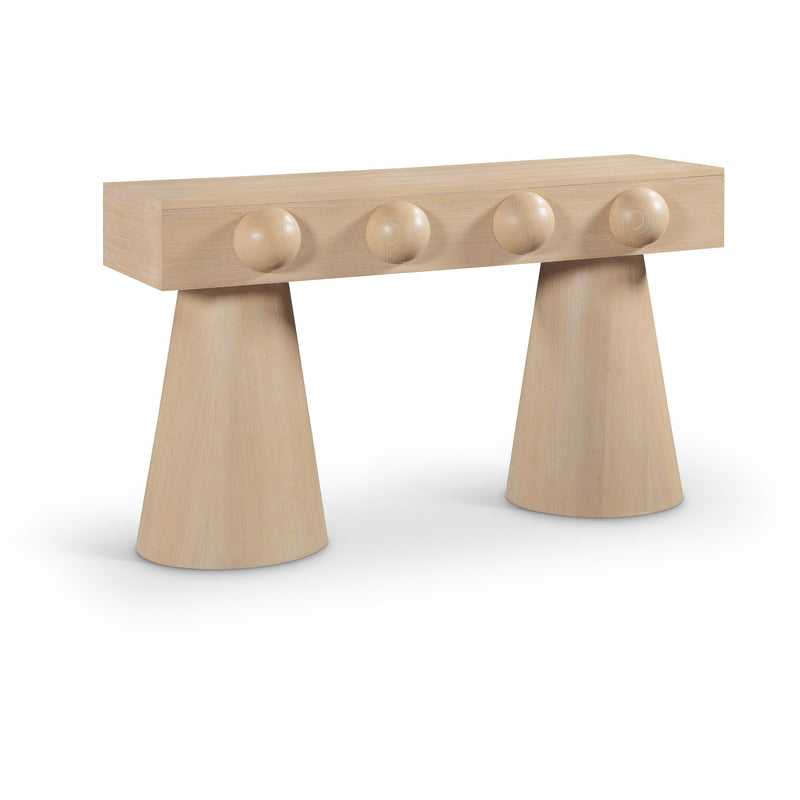 Meridian Bracciano Natural Oak Veneer Console Table IMAGE 1