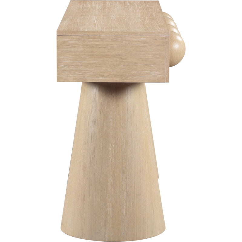 Meridian Bracciano Natural Oak Veneer Console Table IMAGE 4