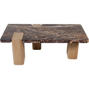 Meridian Ravenna Burgundy Coffee Table IMAGE 4