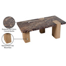 Meridian Ravenna Burgundy Coffee Table IMAGE 8