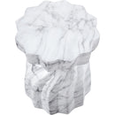 Meridian Caserta White Marble Finish Concrete End Table IMAGE 6