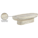 Meridian Tivoli Travertine Concrete Indoor/Outdoor Coffee Table IMAGE 9