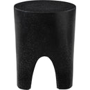 Meridian Foligno Black Marble Finish Concrete End Table IMAGE 5