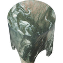 Meridian Foligno Green Marble Finish Concrete End Table IMAGE 6