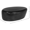 Meridian Capsule Black Aluminum Coffee Table IMAGE 6