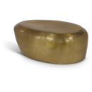 Meridian Capsule Gold Aluminum Coffee Table IMAGE 1