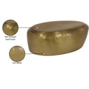 Meridian Capsule Gold Aluminum Coffee Table IMAGE 7