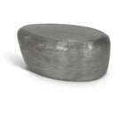 Meridian Capsule Silver Aluminum Coffee Table IMAGE 1