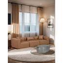 Meridian Capsule Silver Aluminum Coffee Table IMAGE 2