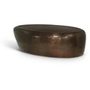 Meridian Capsule Brown Aluminum Coffee Table IMAGE 1