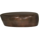 Meridian Capsule Brown Aluminum Coffee Table IMAGE 3