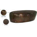 Meridian Capsule Brown Aluminum Coffee Table IMAGE 7