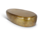 Meridian Capsule Gold Aluminum Coffee Table IMAGE 1