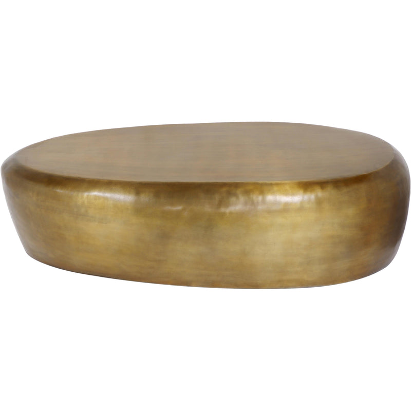 Meridian Capsule Gold Aluminum Coffee Table IMAGE 3