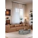 Meridian Capsule Silver Aluminum Coffee Table IMAGE 2