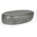 Meridian Capsule Silver Aluminum Coffee Table IMAGE 6