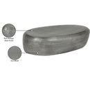 Meridian Capsule Silver Aluminum Coffee Table IMAGE 7