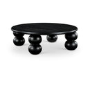  Meridian Kelvin Black Solid Wood And Oak Veneer Coffee Table IMAGE 1