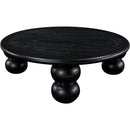  Meridian Kelvin Black Solid Wood And Oak Veneer Coffee Table IMAGE 3