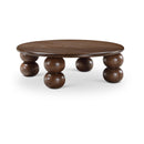  Meridian Kelvin Brown Solid Wood And Oak Veneer Coffee Table IMAGE 1