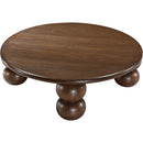  Meridian Kelvin Brown Solid Wood And Oak Veneer Coffee Table IMAGE 3
