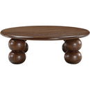  Meridian Kelvin Brown Solid Wood And Oak Veneer Coffee Table IMAGE 5