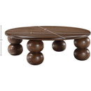  Meridian Kelvin Brown Solid Wood And Oak Veneer Coffee Table IMAGE 6