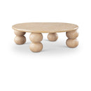  Meridian Kelvin Natural Solid Wood And Oak Veneer Coffee Table IMAGE 1