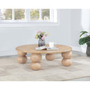  Meridian Kelvin Natural Solid Wood And Oak Veneer Coffee Table IMAGE 2