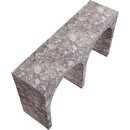 Meridian Faenza Brown Marble Finish Console Table IMAGE 5