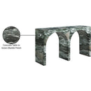Meridian Faenza Green Marble Finish Console Table IMAGE 7