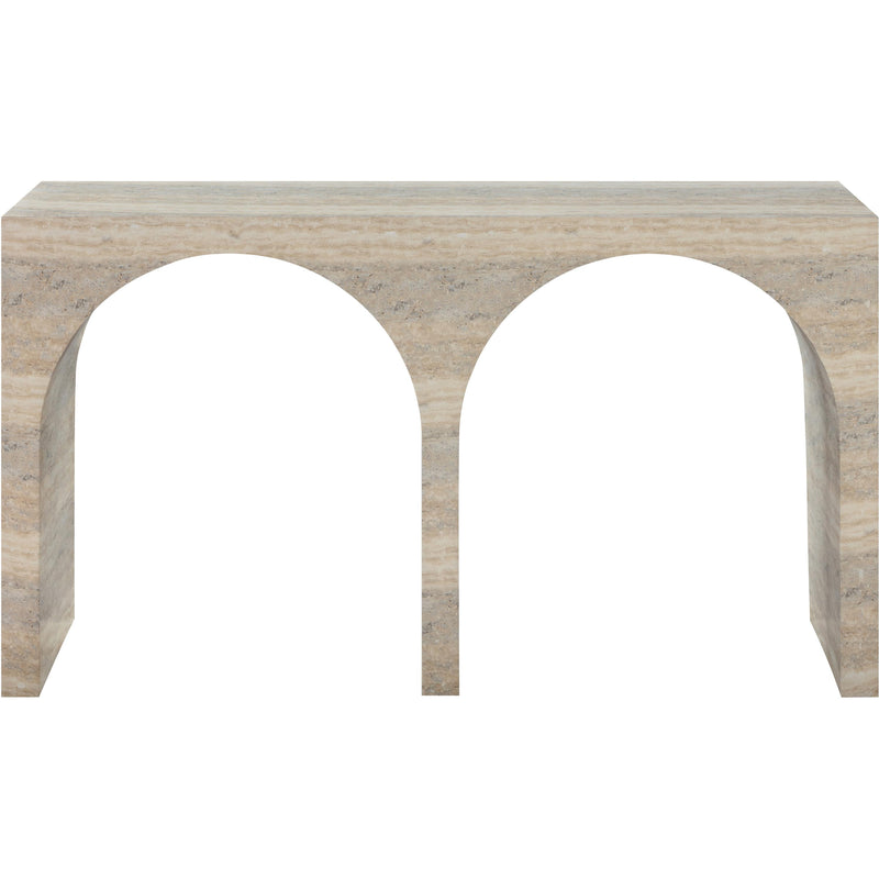 Meridian Faenza Travertine Travertine Finish Console Table IMAGE 3