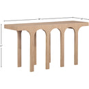 Meridian Westfield Natural Console Table IMAGE 6