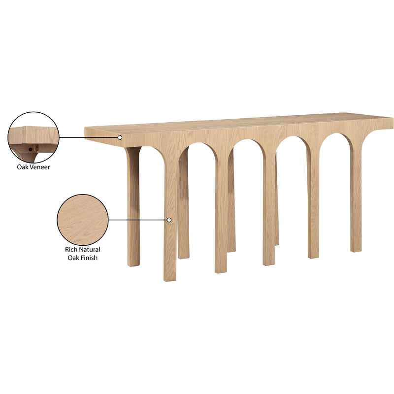 Meridian Westfield Natural Console Table IMAGE 7