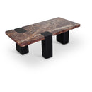 Meridian Ravenna Burgundy Coffee Table IMAGE 1