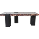 Meridian Ravenna Burgundy Coffee Table IMAGE 3