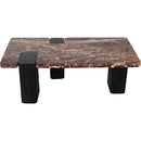 Meridian Ravenna Burgundy Coffee Table IMAGE 4