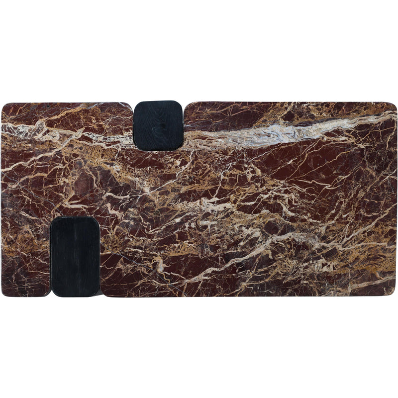 Meridian Ravenna Burgundy Coffee Table IMAGE 6