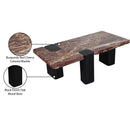 Meridian Ravenna Burgundy Coffee Table IMAGE 8
