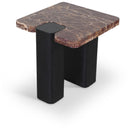 Meridian Ravenna Burgundy End Table IMAGE 1