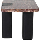Meridian Ravenna Burgundy End Table IMAGE 4